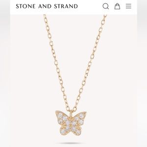 Diamond Butterfly Pendant Necklace